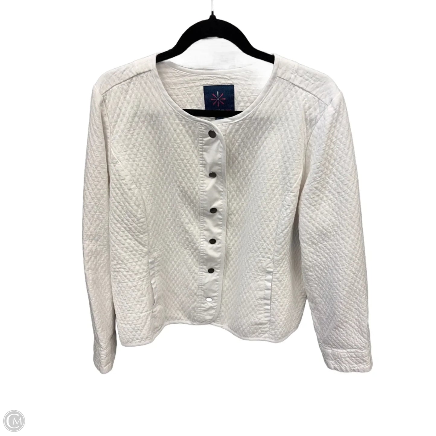 Jacket Other By Isaac Mizrahi Live Qvc In White, Size: L