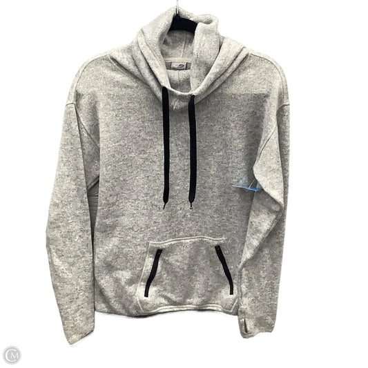 Athletic Sweatshirt Hoodie By Champion In Grey, Size: S