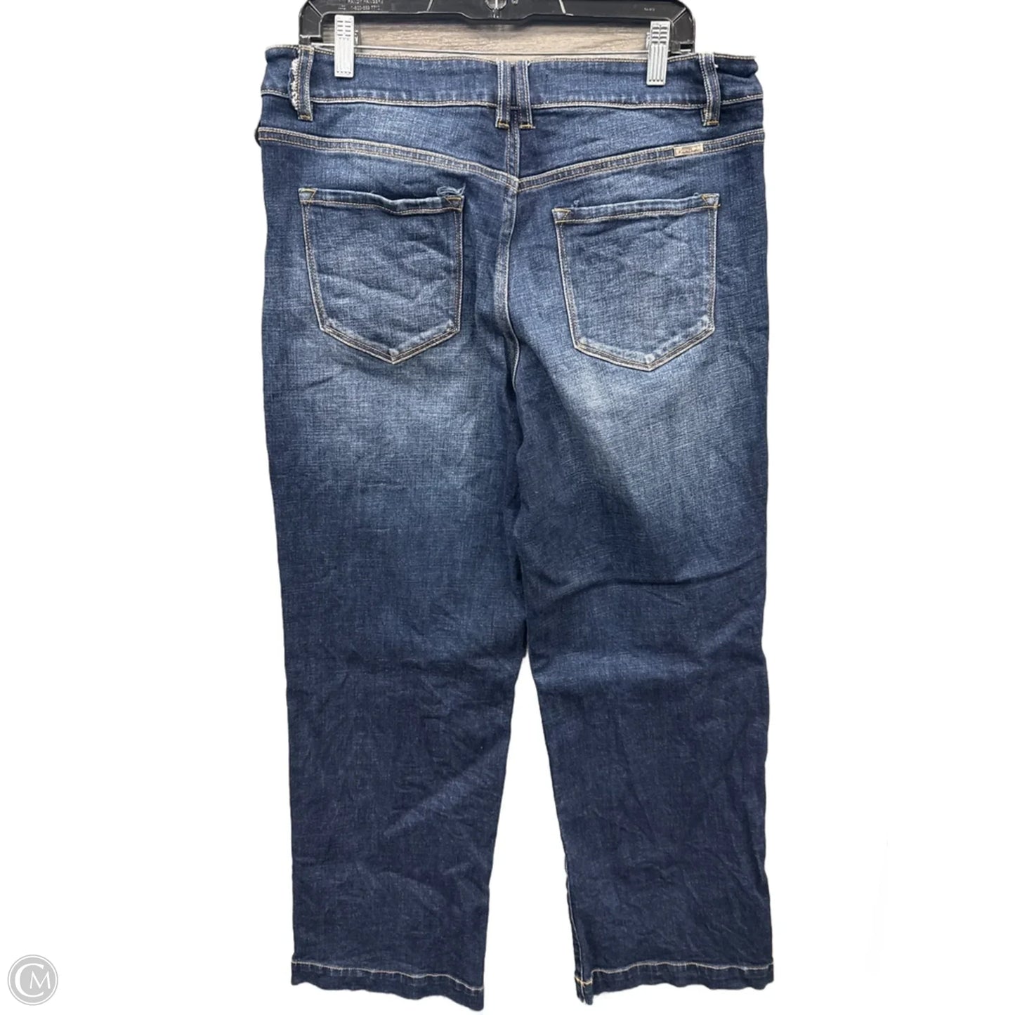 Jeans Wide Leg By Kancan In Blue Denim, Size: 12