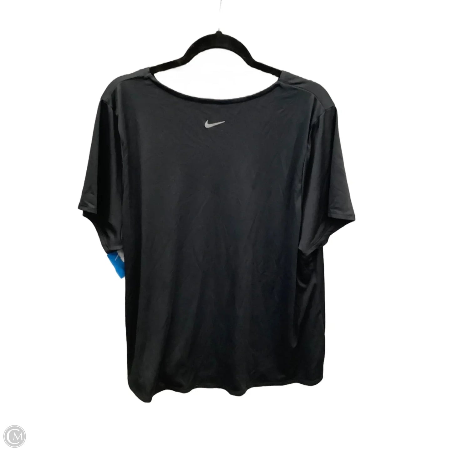 Athletic Top Short Sleeve By Nike Apparel In Black, Size: 1x