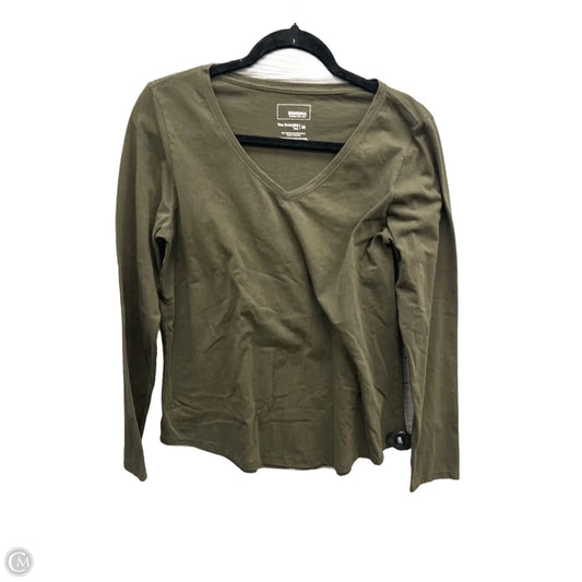 Top Long Sleeve Basic By Sonoma In Green, Size: M