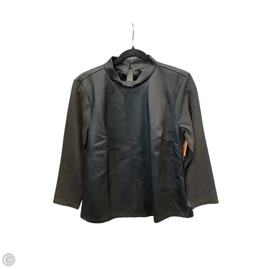 Top Long Sleeve By Ann Taylor In Black, Size: M