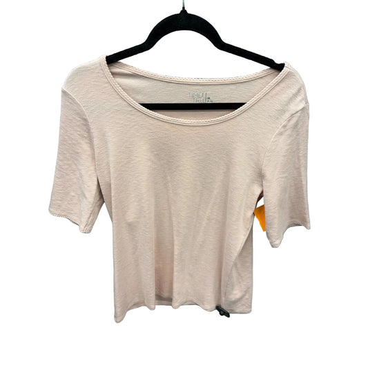 Top Short Sleeve Basic By Time And Tru In Pink, Size: M