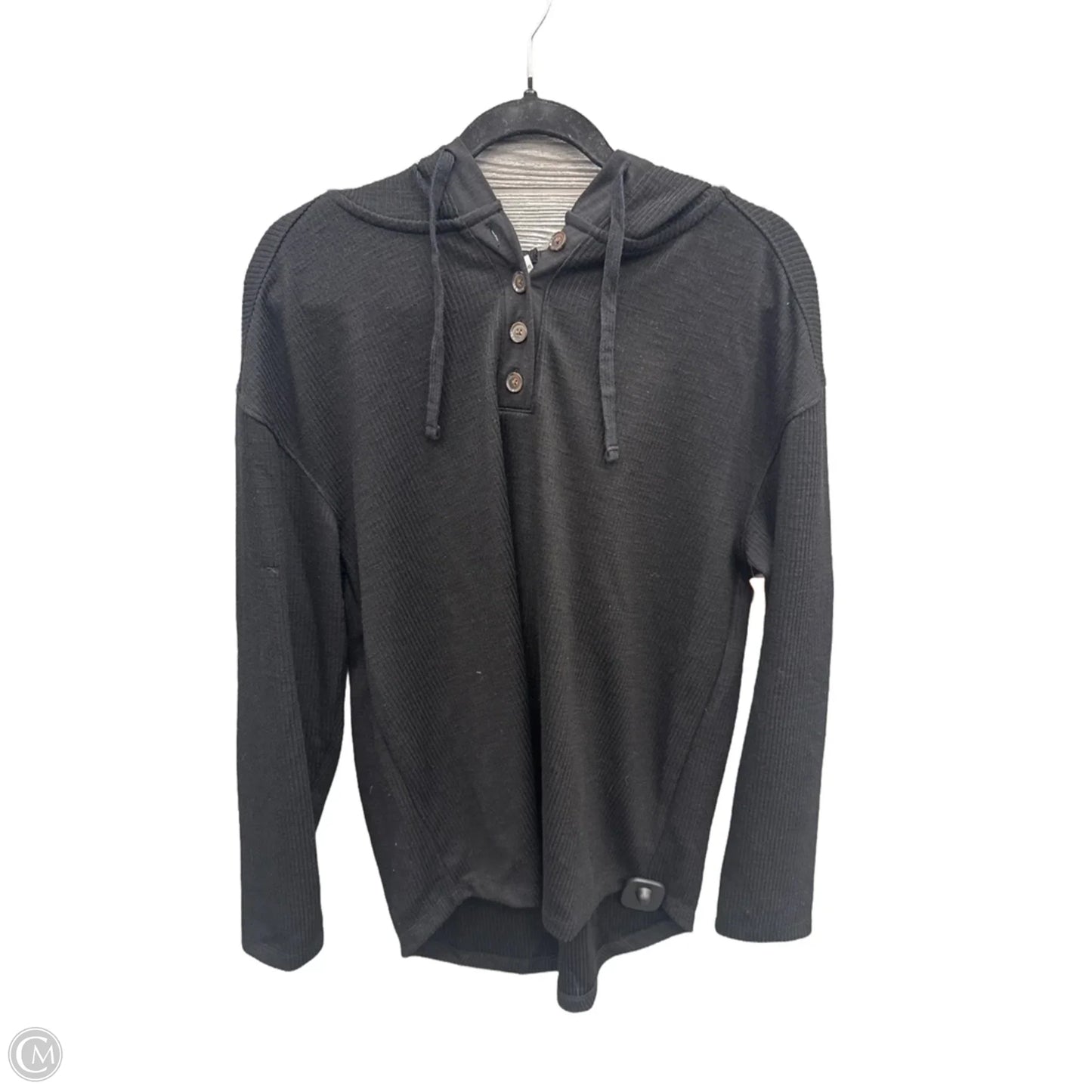 Top Long Sleeve By Time And Tru In Black, Size: L