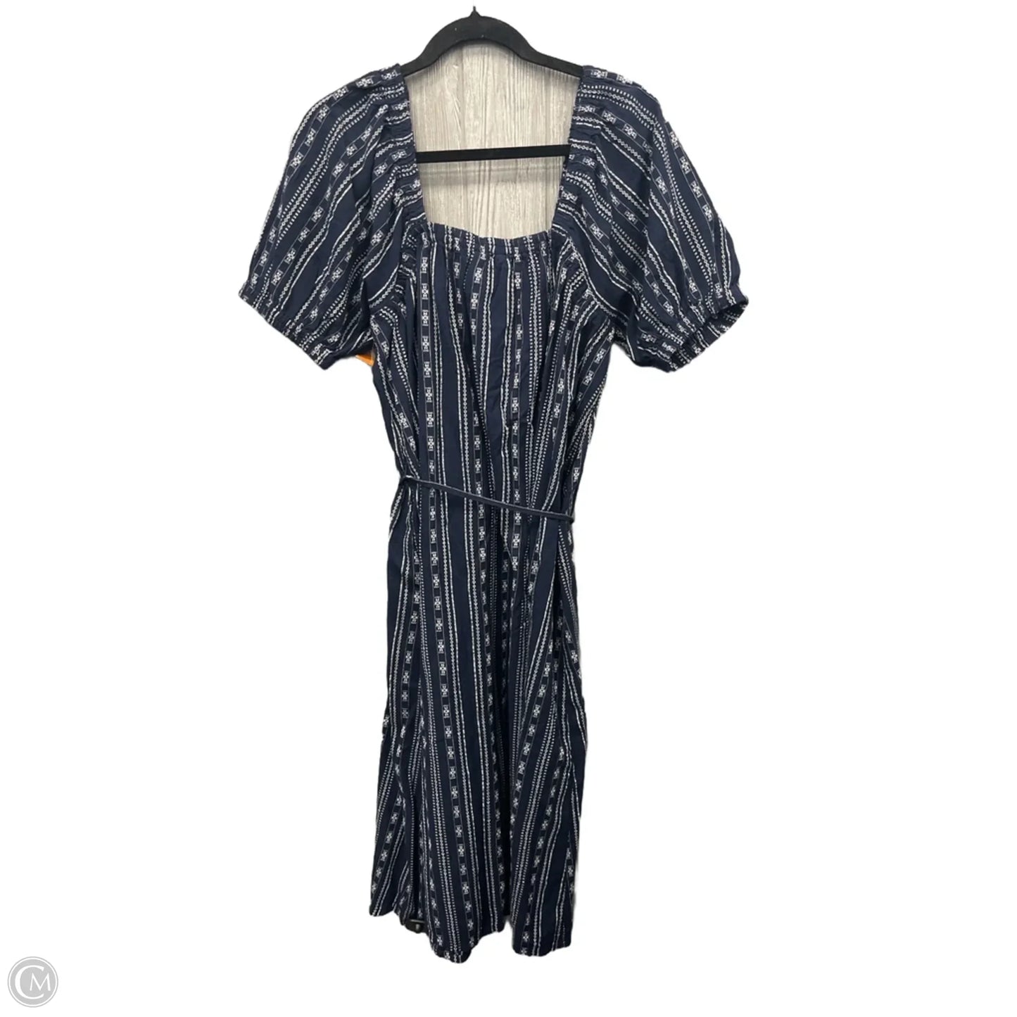 Dress Casual Midi By Time And Tru In Blue, Size: M