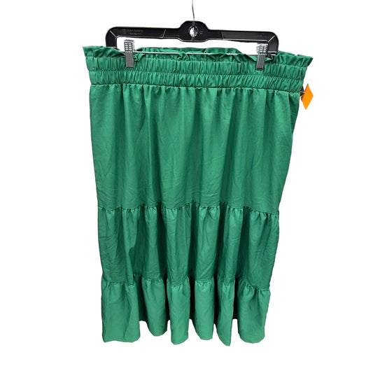 Skirt Maxi By Shein In Green, Size: 20