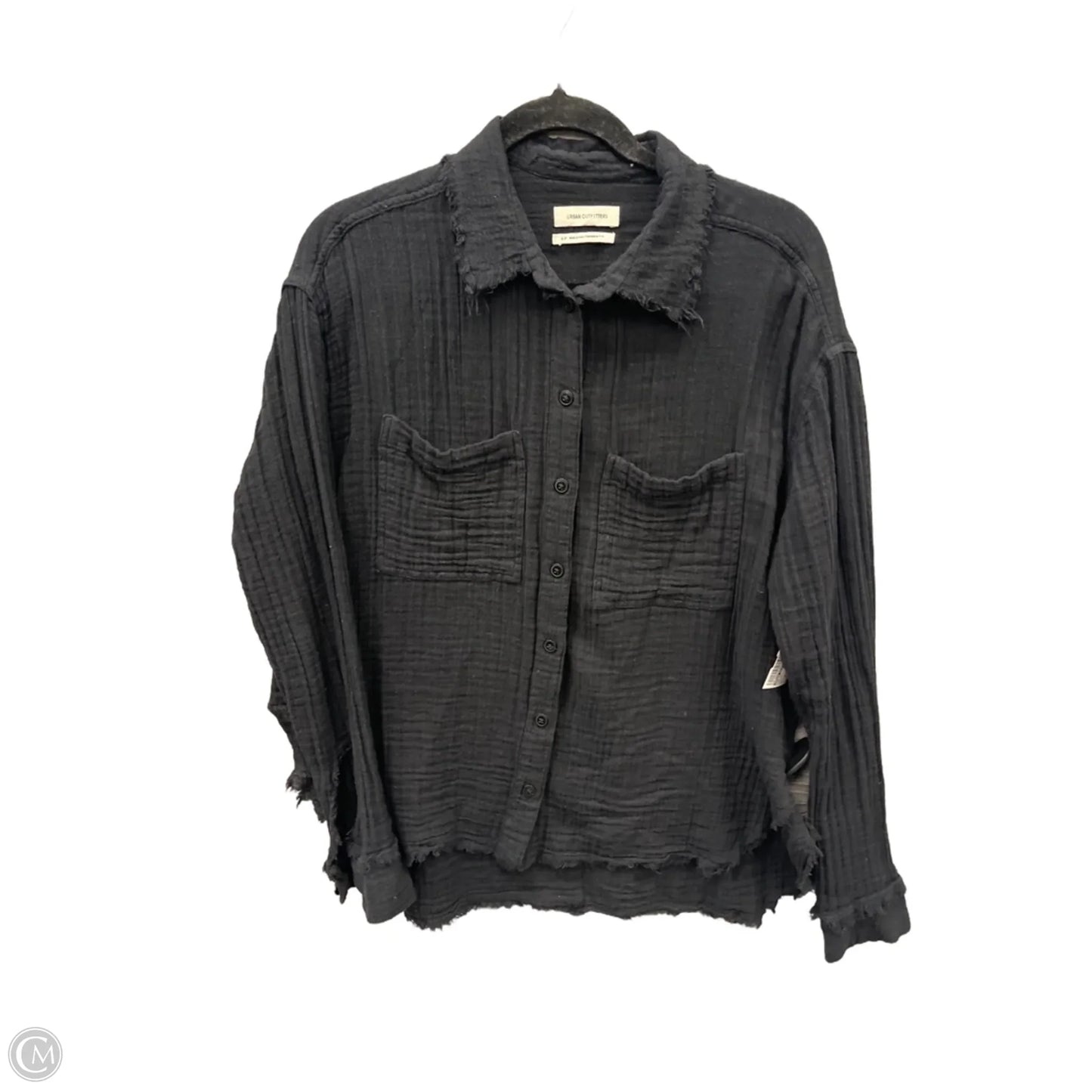 Top Long Sleeve By Urban Outfitters In Black, Size: S