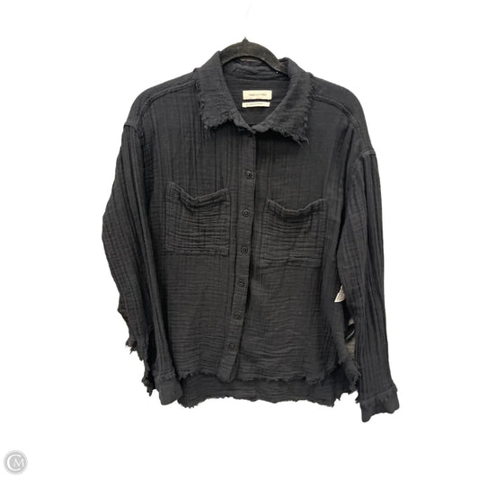 Top Long Sleeve By Urban Outfitters In Black, Size: S