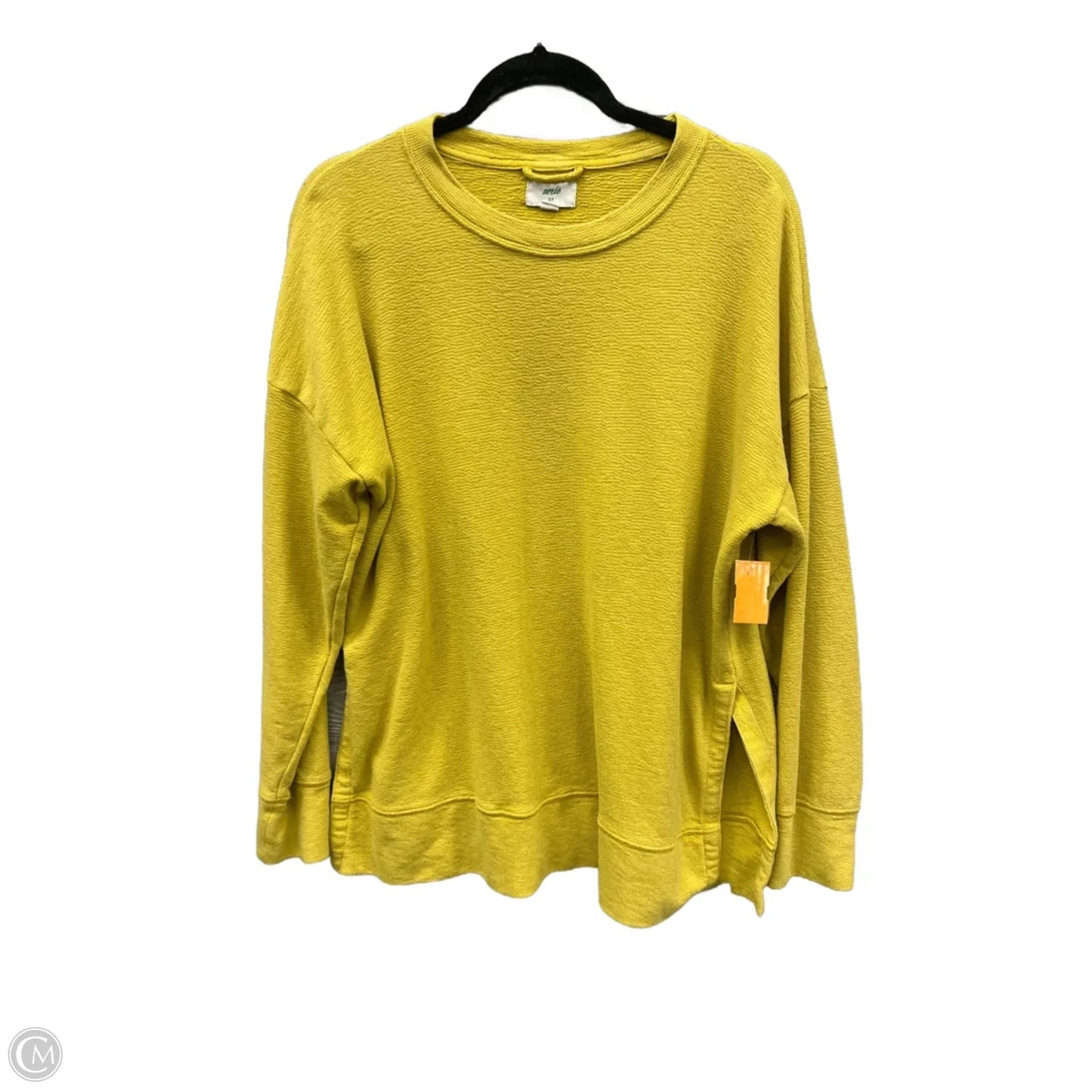 Top Long Sleeve By Aerie In Yellow, Size: S