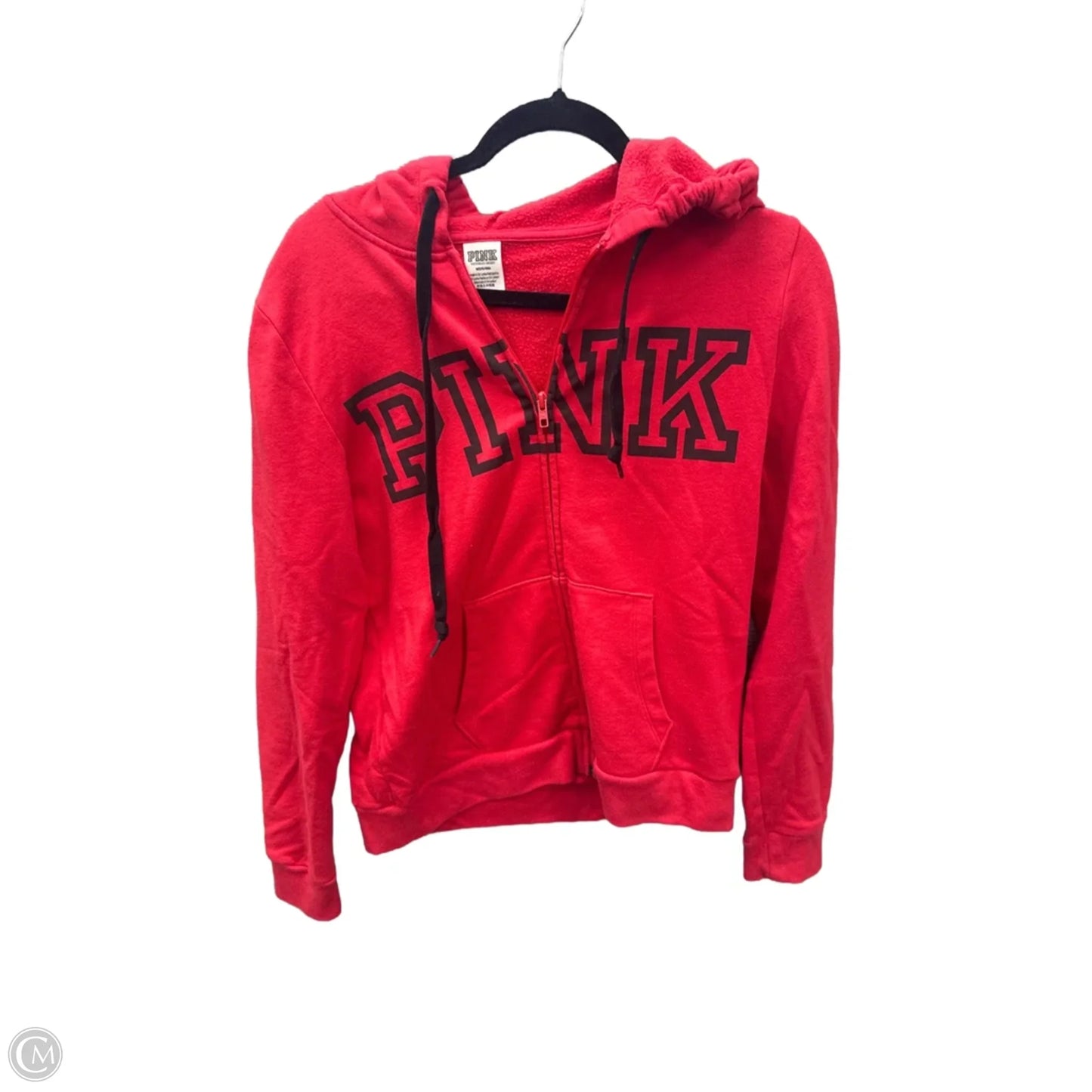 Top Long Sleeve By Pink In Red, Size: M
