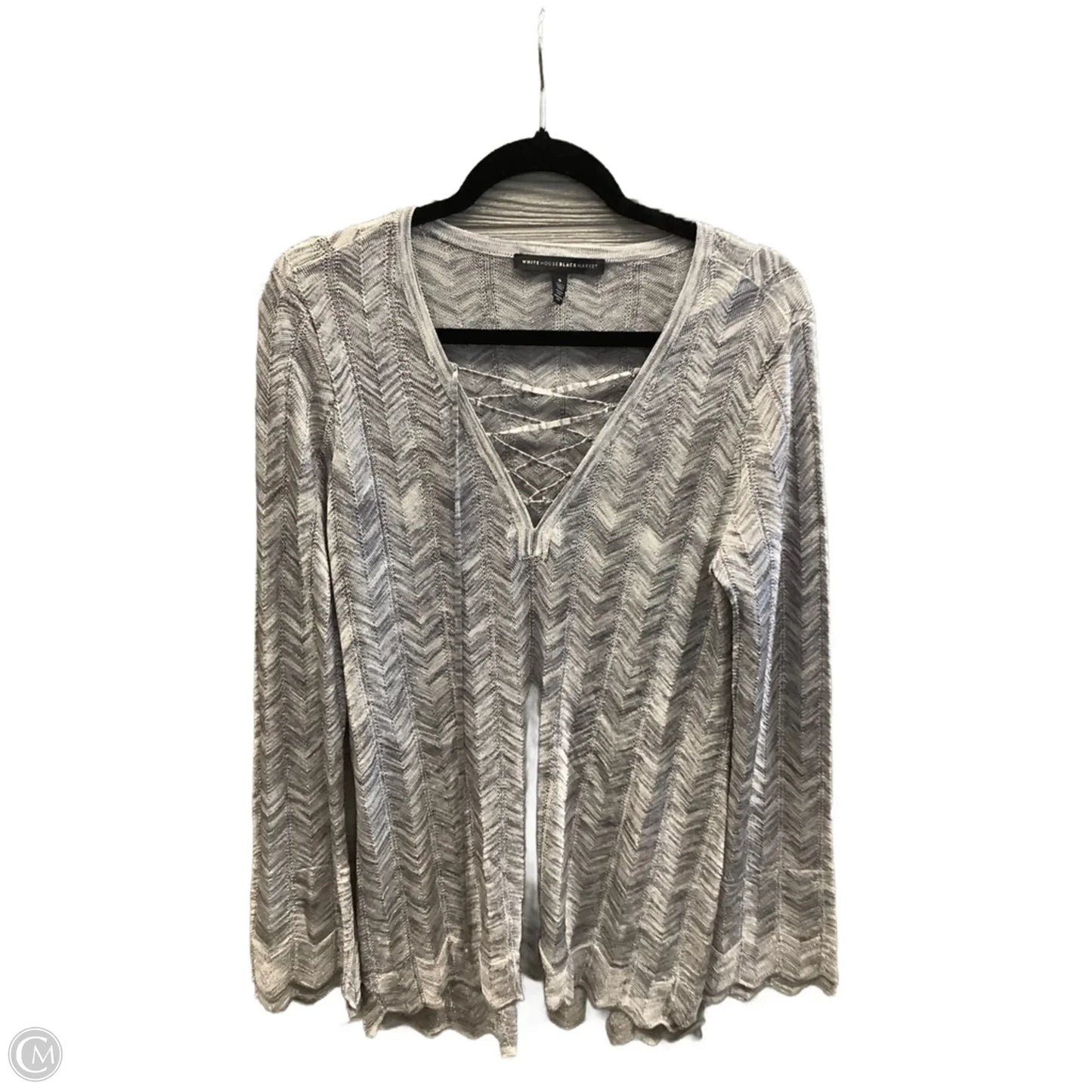 Tunic Long Sleeve By White House Black Market In Grey, Size: S