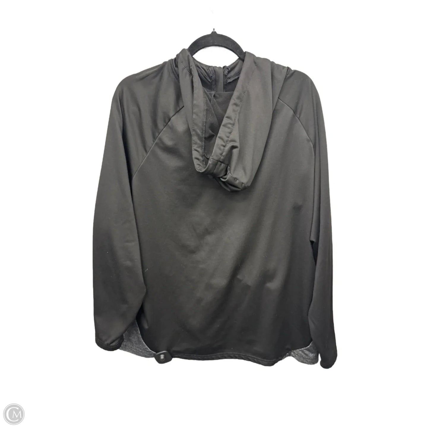 Athletic Top Long Sleeve Hoodie By Adrienne Vittadini In Black, Size: 3x