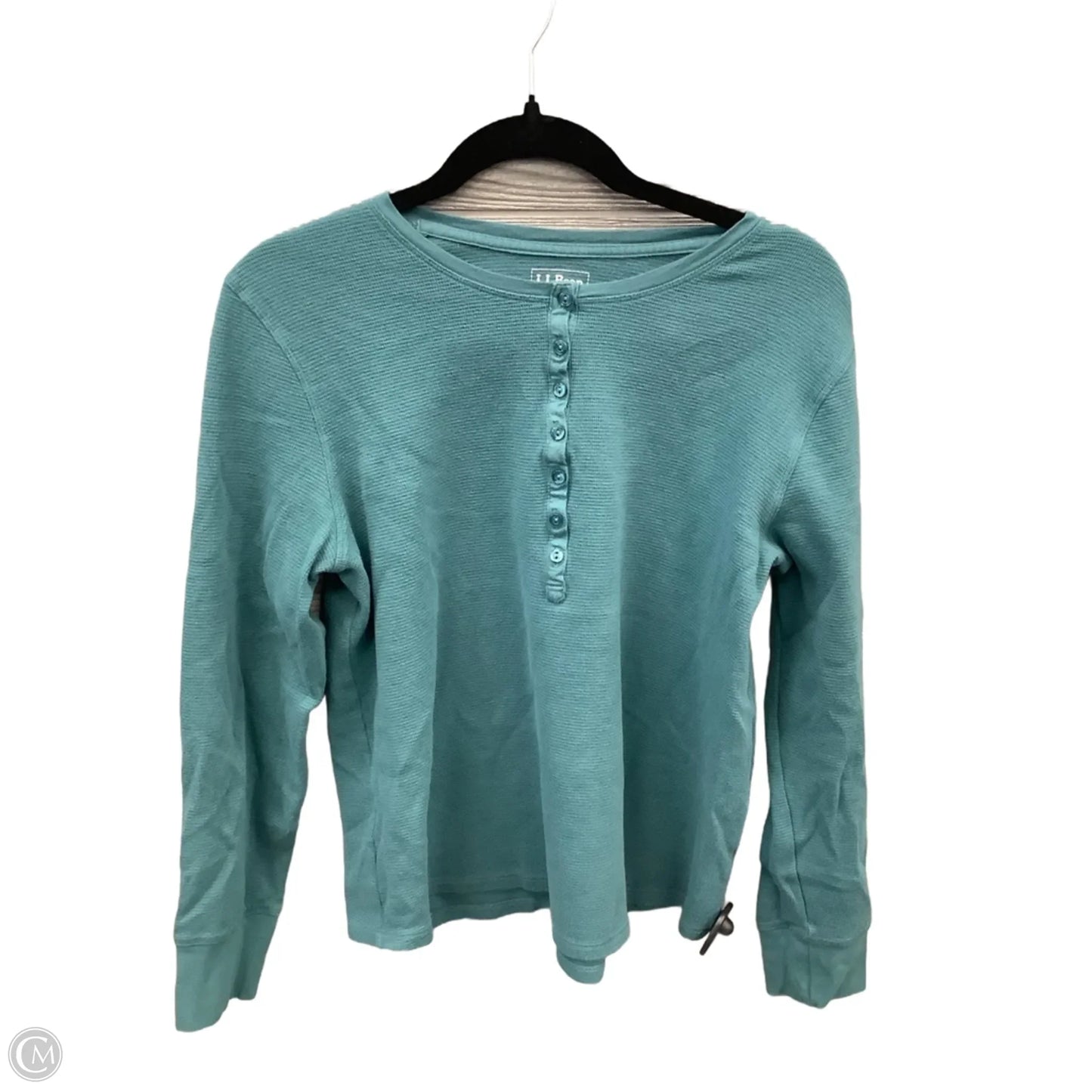 Top Long Sleeve By L.l. Bean In Green, Size: Xl