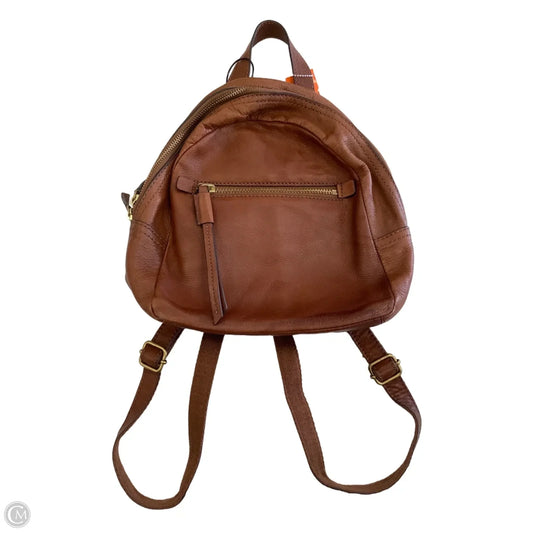 Backpack Leather By Fossil, Size: Small