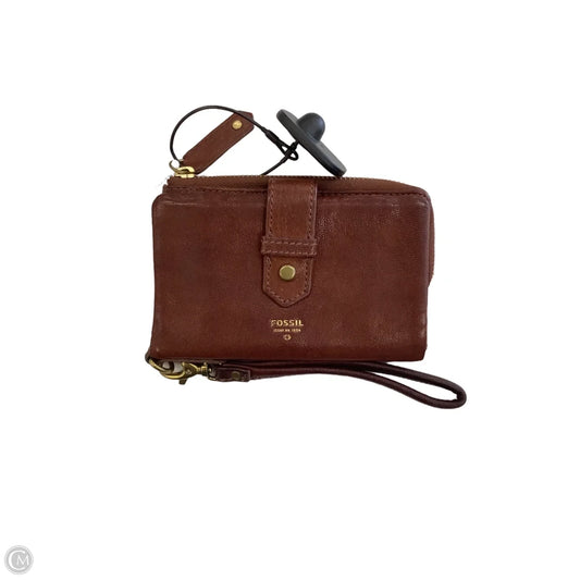 Wristlet Leather By Fossil, Size: Small