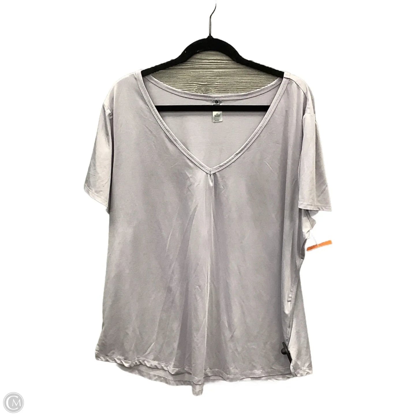 Athletic Top Short Sleeve By 90 Degrees By Reflex In Purple, Size: 2x