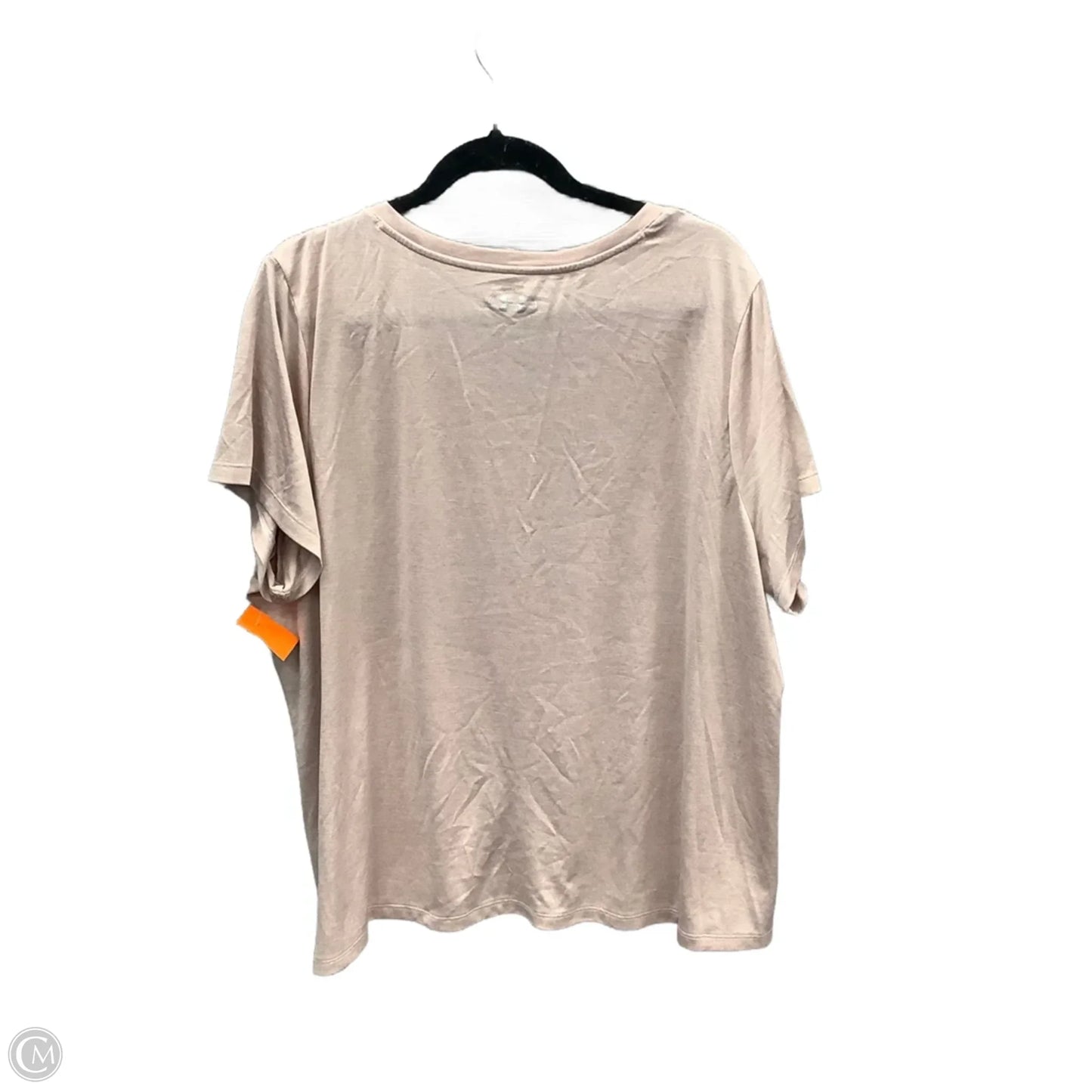 Athletic Top Short Sleeve By Under Armour In Pink, Size: 2x