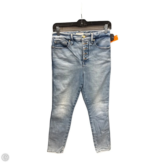 Jeans Skinny By Good American In Blue Denim, Size: 6