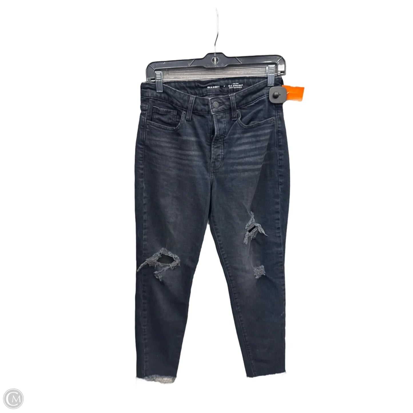 Jeans Straight By Old Navy In Black, Size: 4