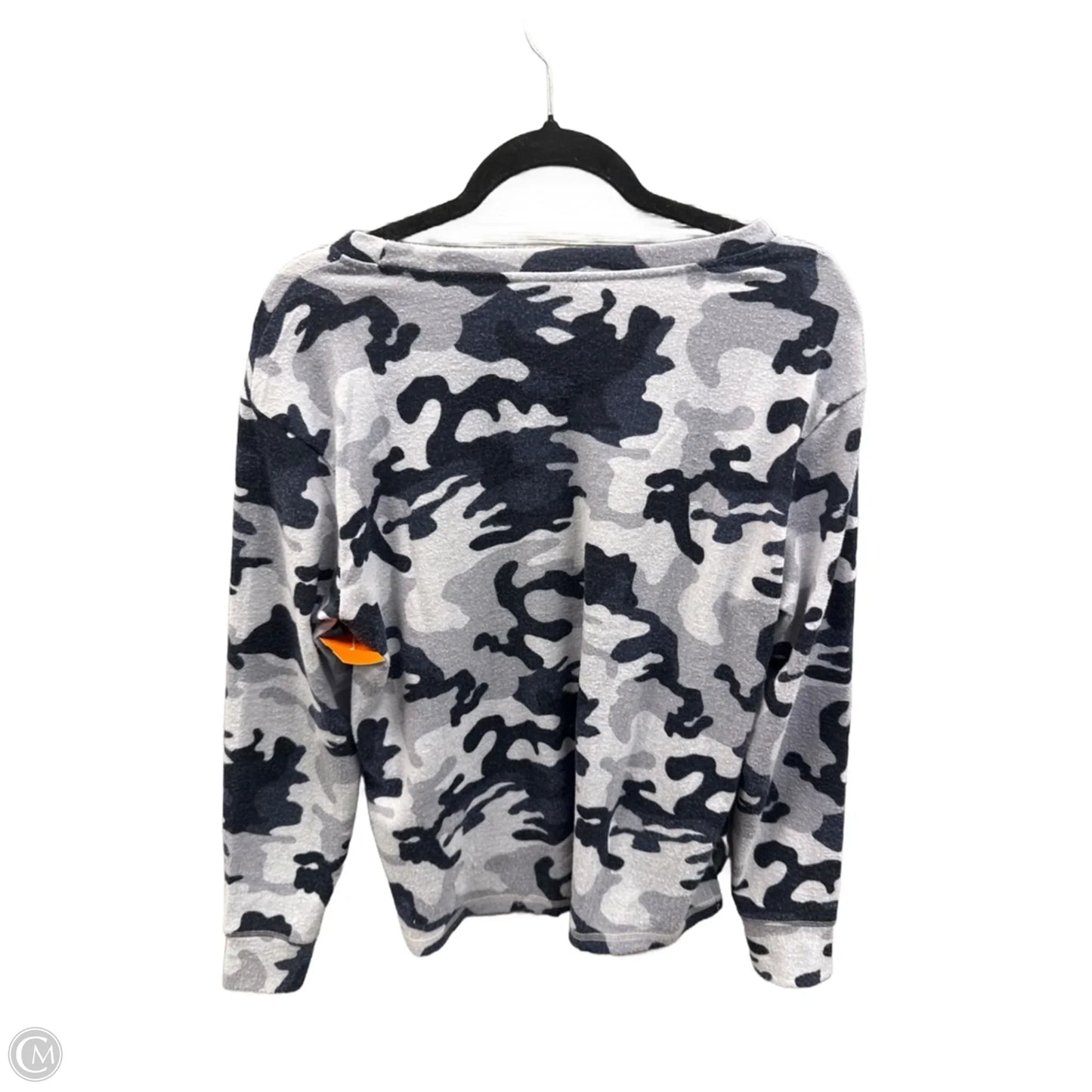 Top Long Sleeve By Jessica Simpson In Camouflage Print, Size: L