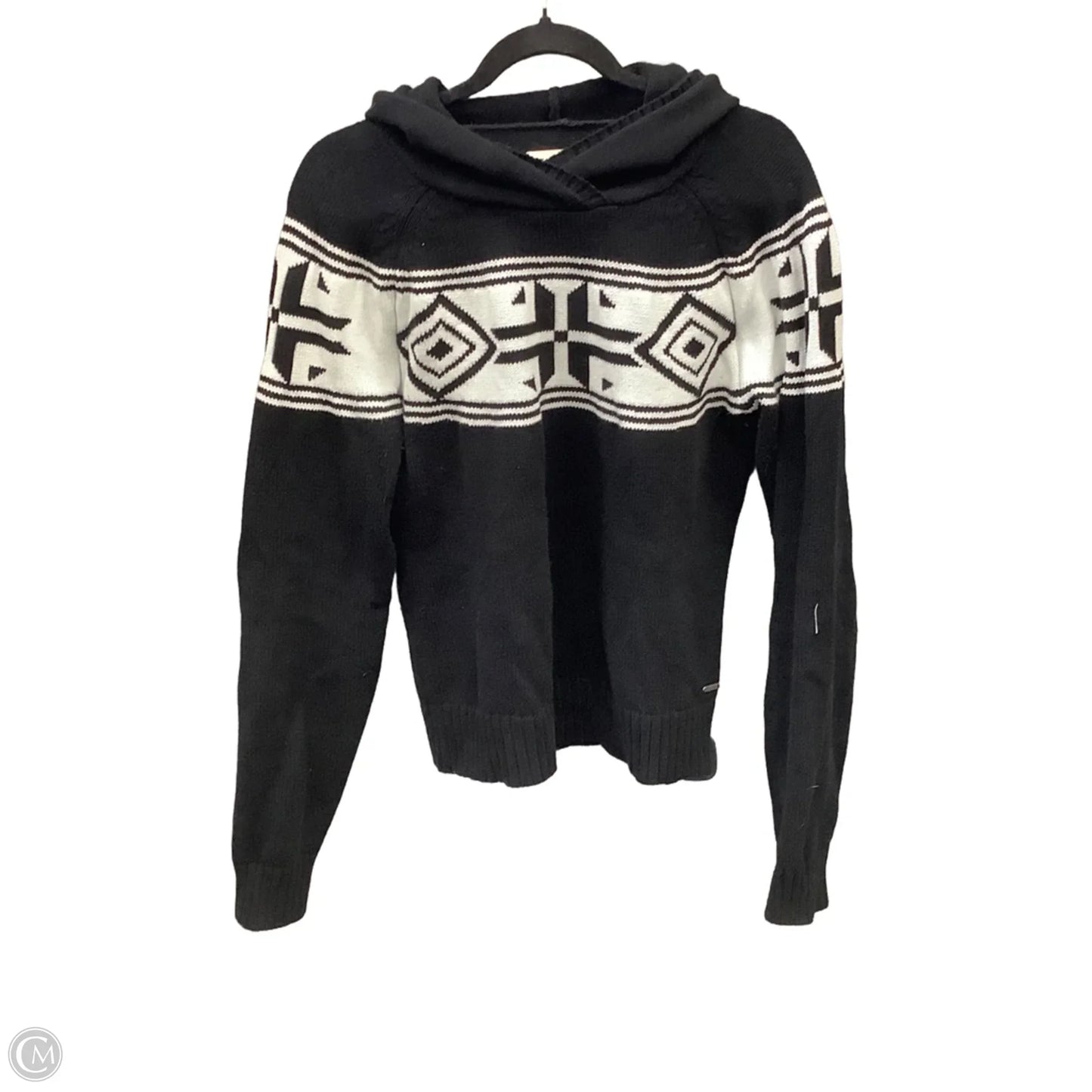 Sweater By Clothes Mentor In Black & White, Size: M