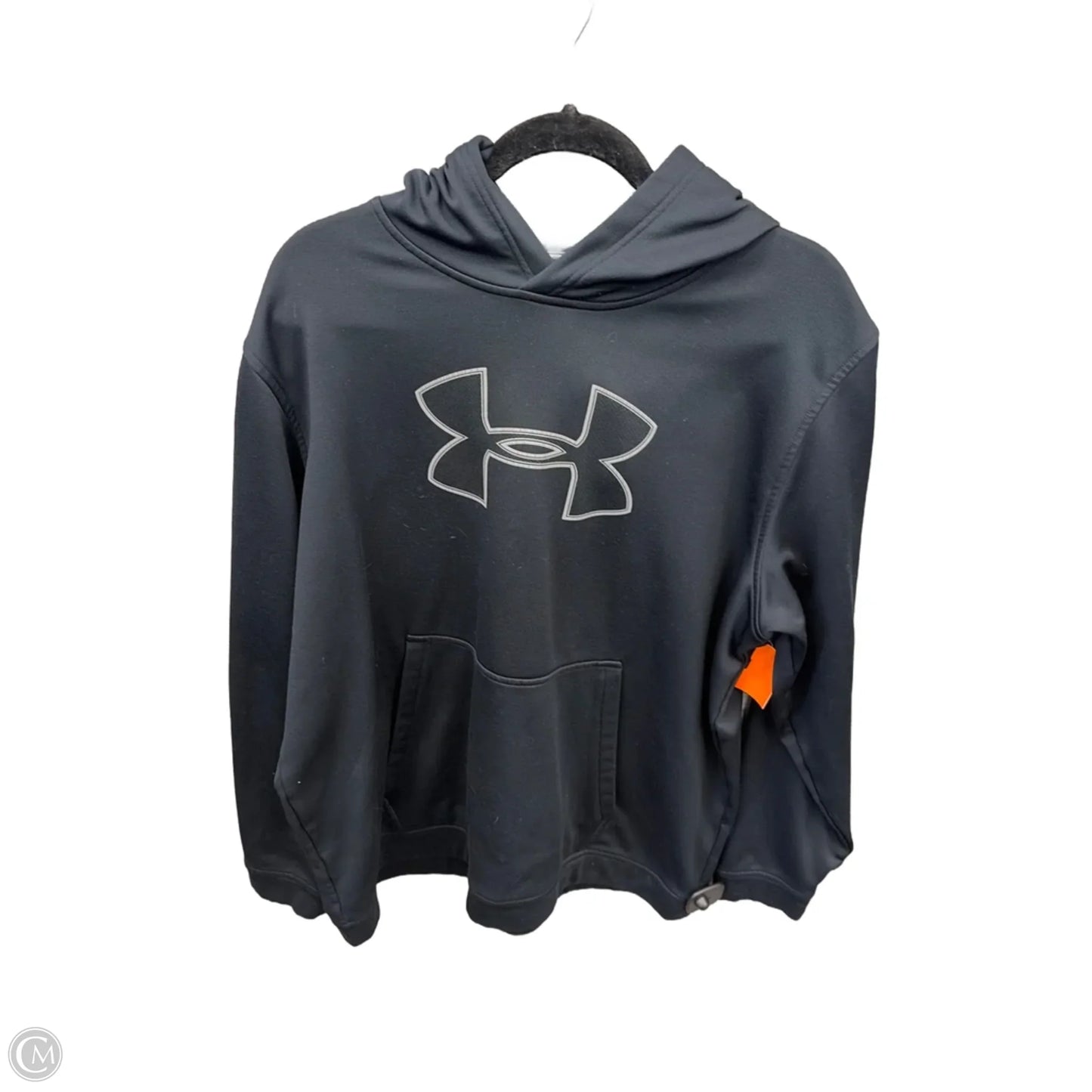 Athletic Sweatshirt Hoodie By Under Armour In Black, Size: Xxl