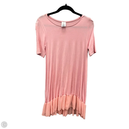 Tunic Short Sleeve By Agnes & Dora In Pink, Size: S
