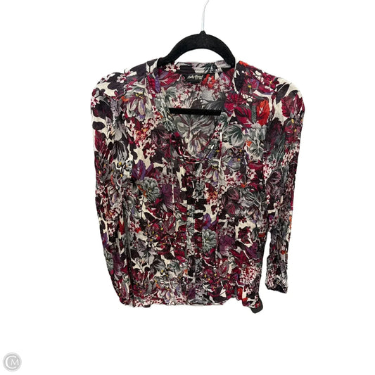 Top Long Sleeve By Lucky Brand In Floral Print, Size: S