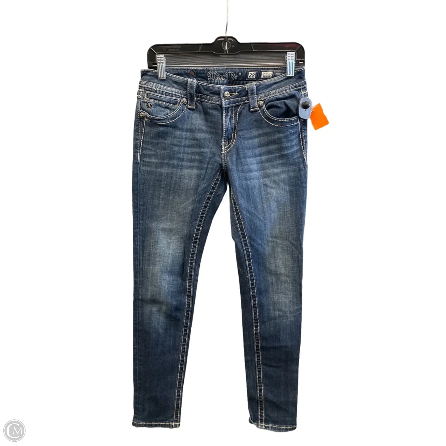 Jeans Skinny By Miss Me In Blue Denim, Size: 6