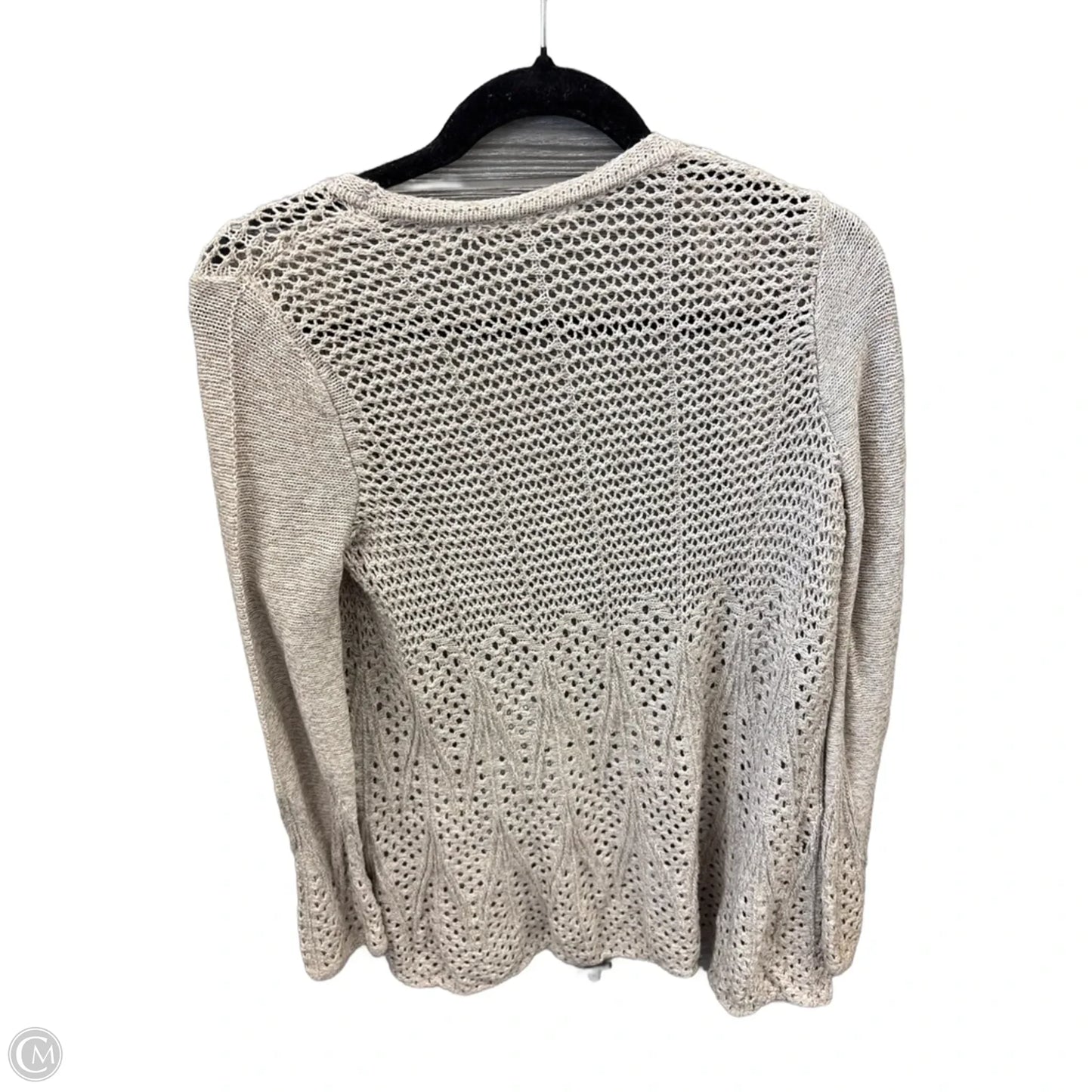 Cardigan By Knitted And Knotted In Beige, Size: Xs