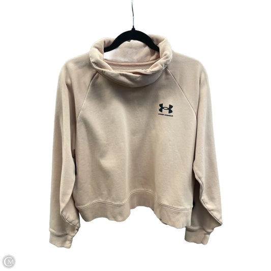 Athletic Sweatshirt Collar By Under Armour In Pink, Size: L