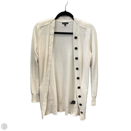 Cardigan By Who What Wear In Cream, Size: Xs