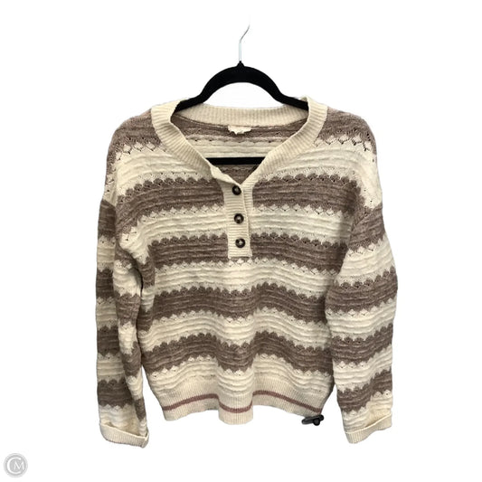 Sweater By Hem & Thread In Striped Pattern, Size: L