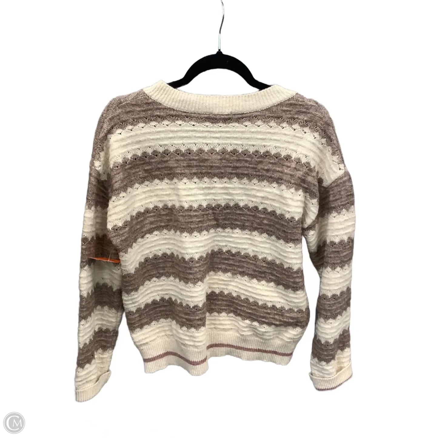 Sweater By Hem & Thread In Striped Pattern, Size: L