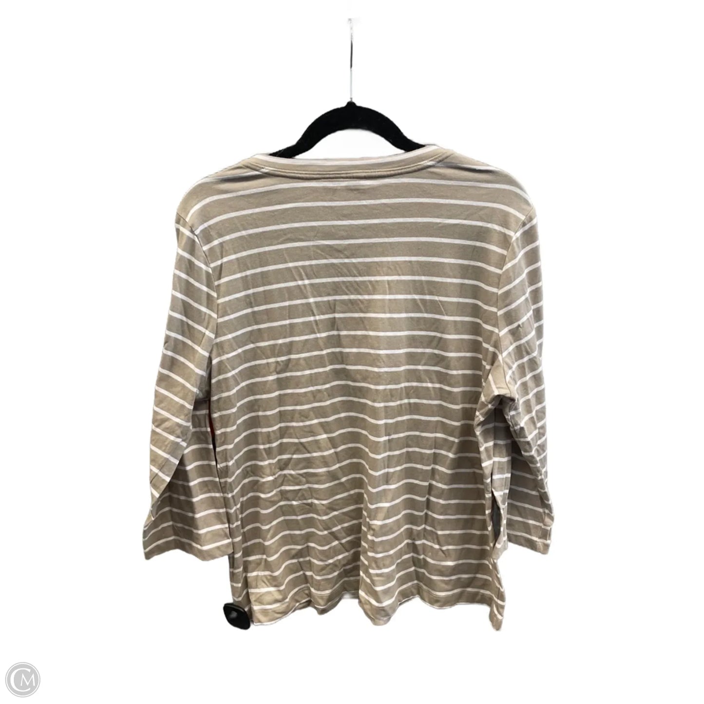 Top Long Sleeve By Emily Daniels In Striped Pattern, Size: Xl