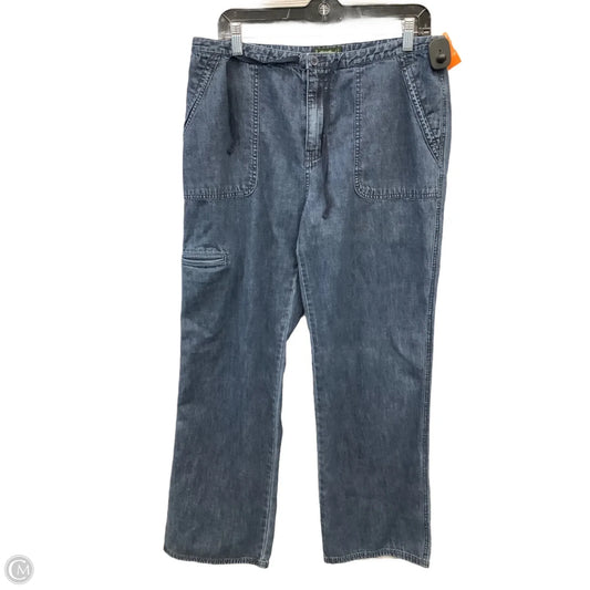 Jeans Wide Leg By Eddie Bauer In Blue Denim, Size: 12
