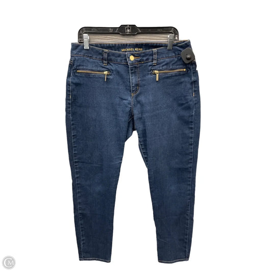 Jeans Skinny By Michael By Michael Kors In Blue Denim, Size: 10