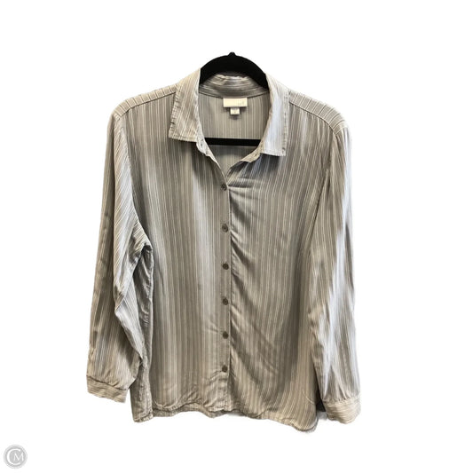 Top Long Sleeve By J. Jill In Grey, Size: M