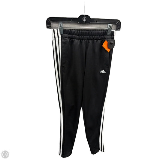 Athletic Pants By Adidas In Black & White, Size: Xs