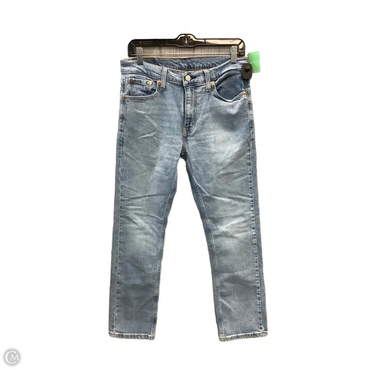 Jeans Straight By Levis In Blue Denim, Size: 10
