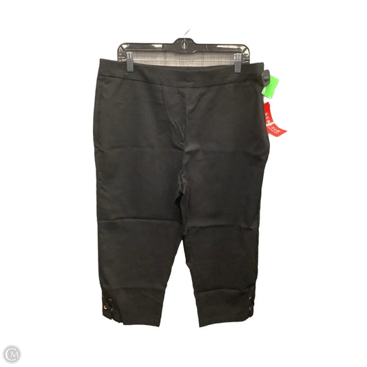 Capris By Cathy Daniels In Black, Size: 12