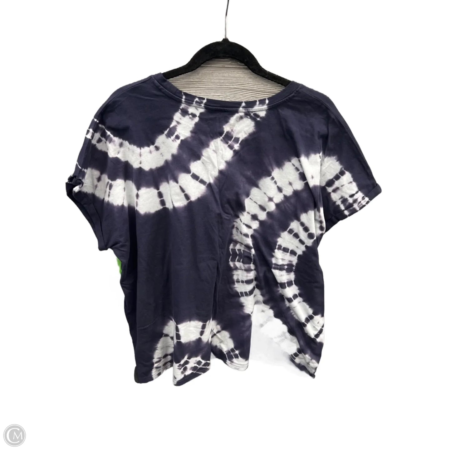 Top Short Sleeve By Time And Tru In Tie Dye Print, Size: Xl