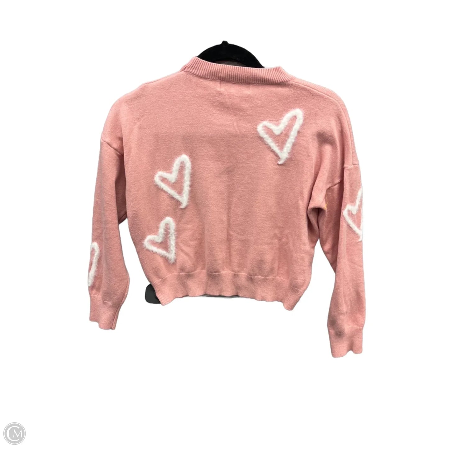 Sweater By Pinch In Pink & White, Size: S