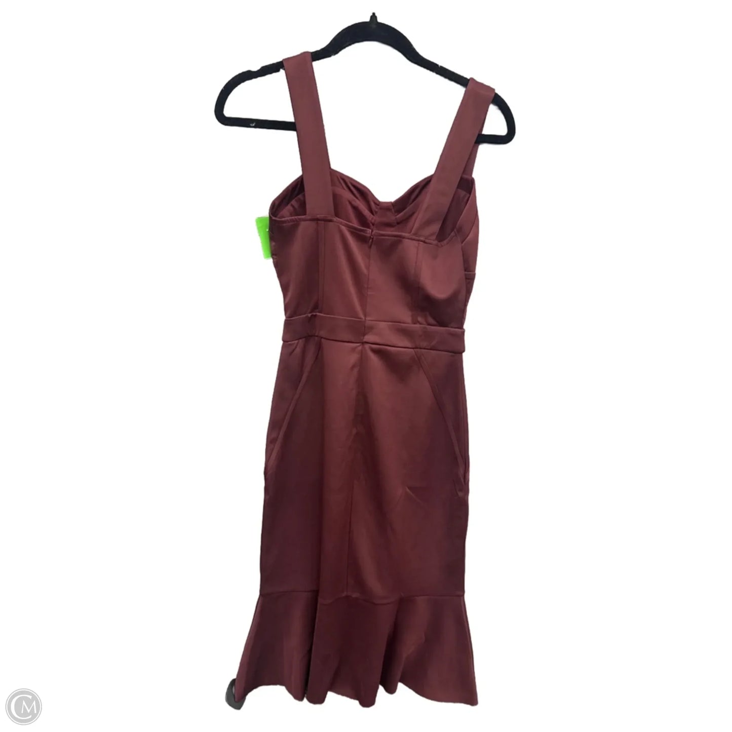 Dress Party Midi By Venus In Maroon, Size: Xs