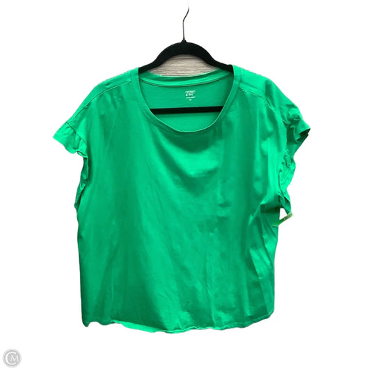 Top Short Sleeve Basic By Crown And Ivy In Green, Size: 2x