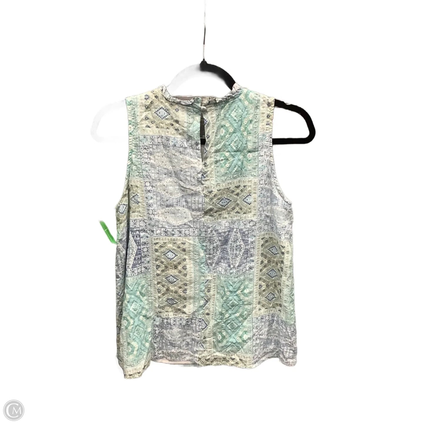 Tunic Sleeveless By Doe & Rae In Blue & Green, Size: S