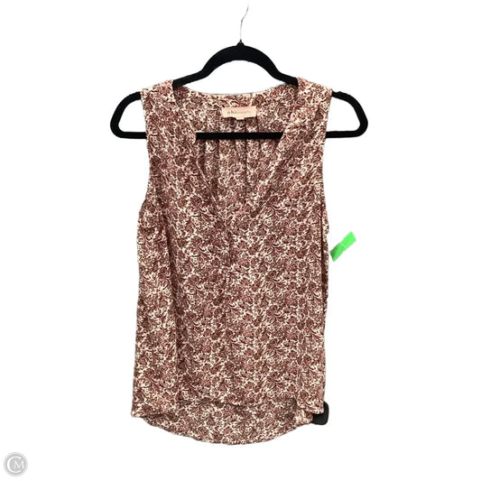 Top Sleeveless By Philosophy In Floral Print, Size: S