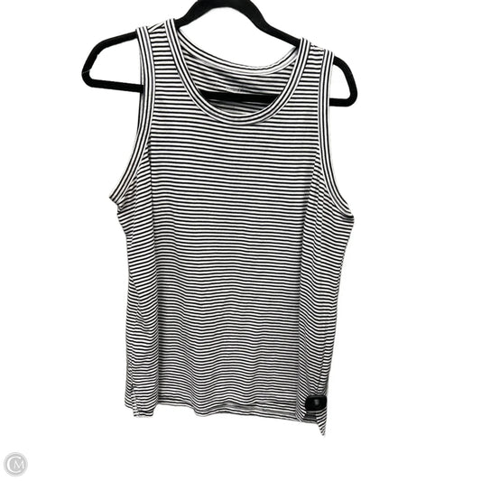 Top Sleeveless By Sonoma In Black & White, Size: Xl
