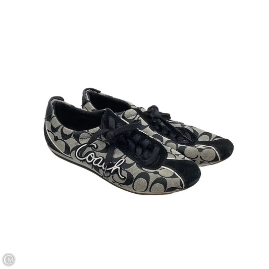 Shoes Designer By Coach In Black & Grey, Size: 9.5