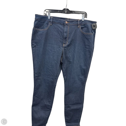 Jeans Skinny By Fashion Nova In Blue Denim, Size: 22